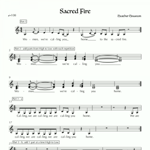 Sacred Fire ✦ Sheet Music & Audio