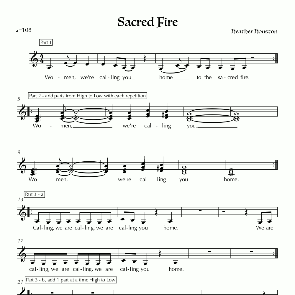 SistersOfTheMoon_01_Sacred_Fire Sacred Fire ✦ Sheet Music & Audio