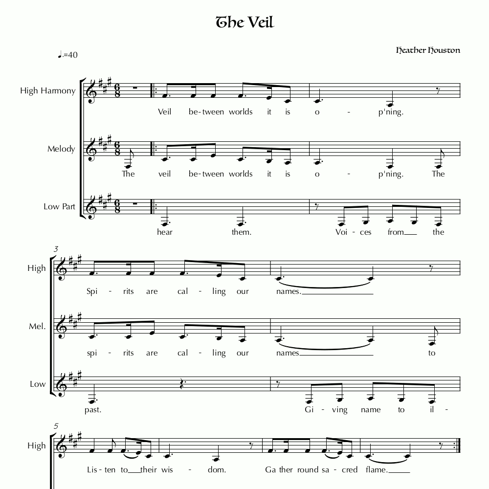 SistersOfTheMoon_03_The_Veil The Veil ✦ Sheet Music & Audio