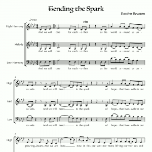 Tending the Spark ✦ Sheet Music & Audio
